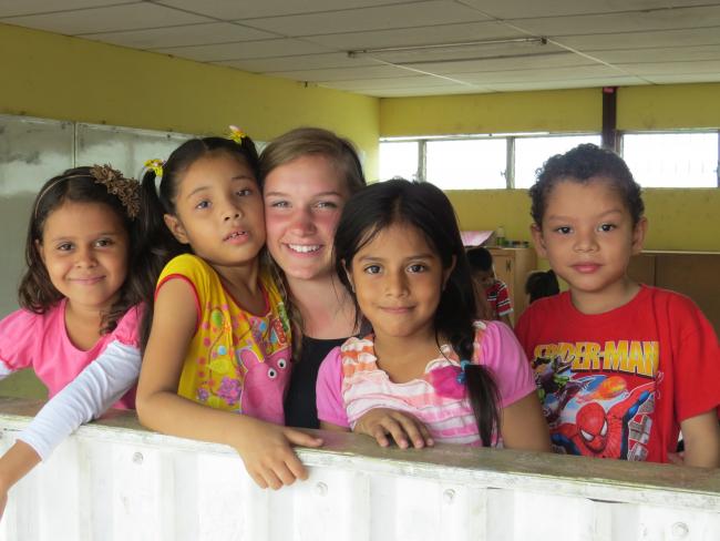 VBS Students with Sarah